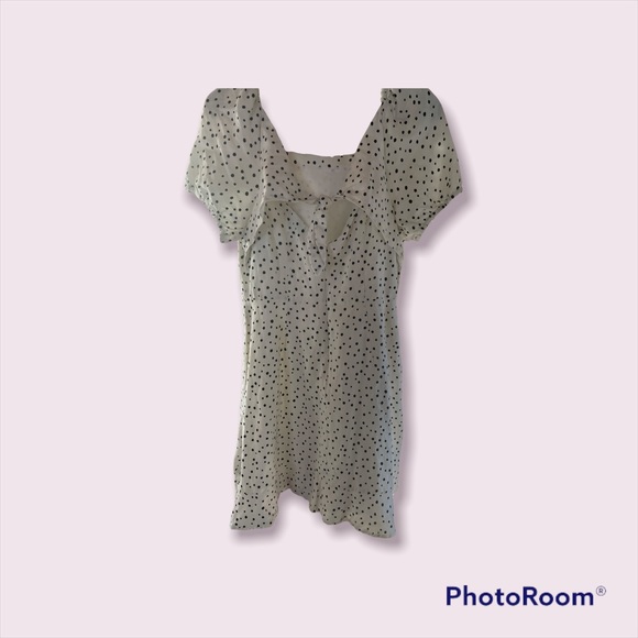 Loft dress size 6 white with polka dots - Picture 3 of 3